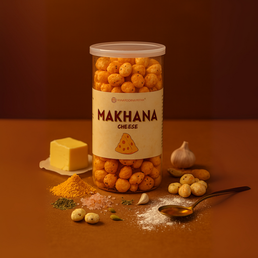 Cheese Makhanas | Roasted water Lily Seeds