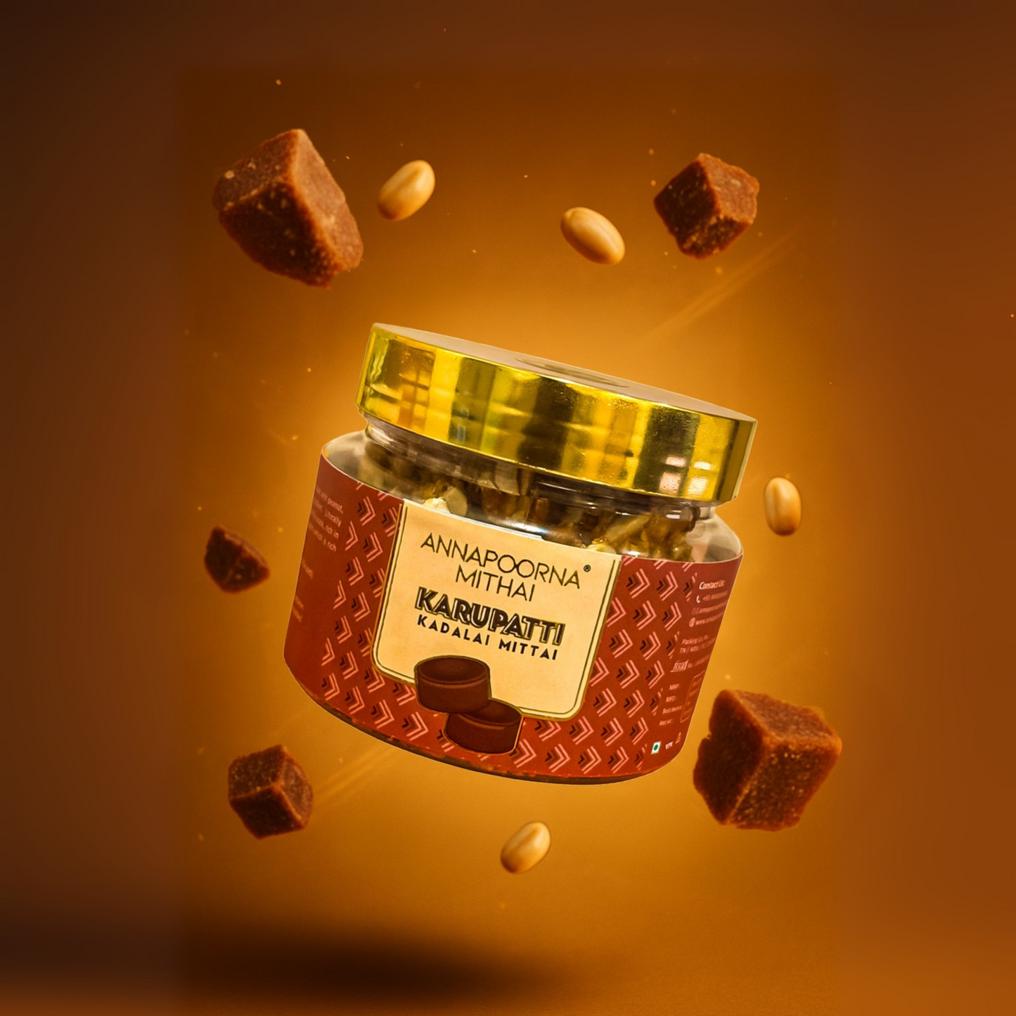 karuppati kadalai mittai | palm sugar chikki
